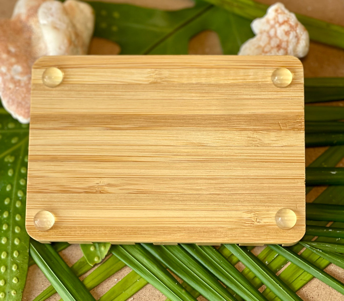 Self-Draining Bamboo Soap Dish