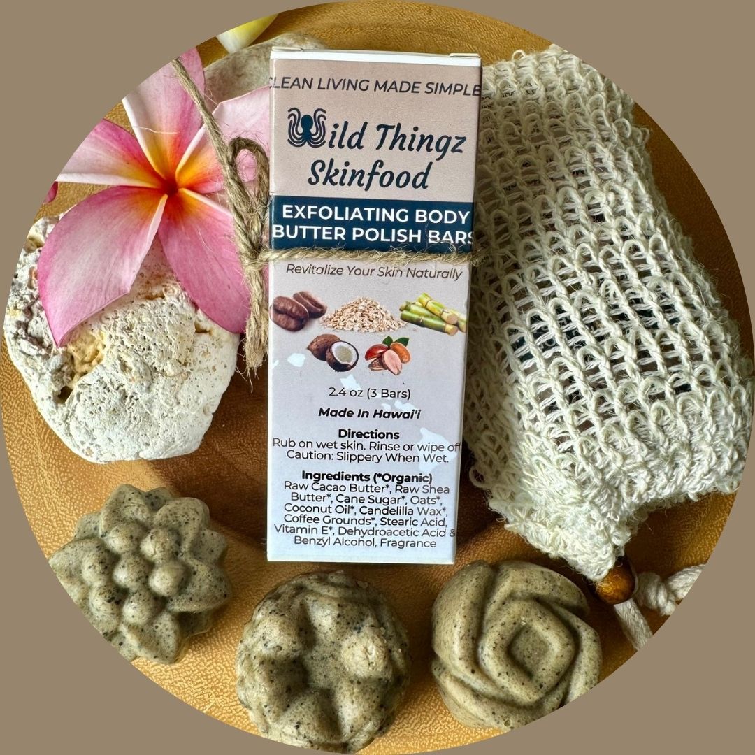 Wild Thingz Skinfood Exfoliating Body Butter Polish Bars